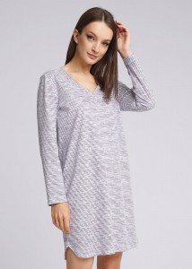 Платье Clever LDR13-1063/3 - серый/молочный