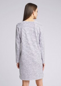 Платье Clever LDR13-1063/3 - серый/молочный