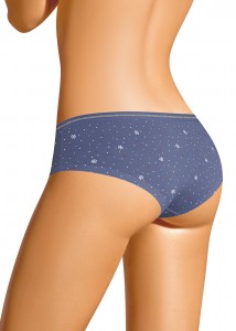 Трусы шорты Clever SH1138/3 - джинсовый/молочный