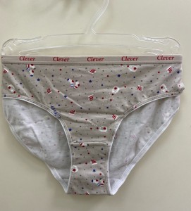 Трусы слип Clever B1138/5 - св. бежевый/красный