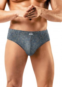 Мужские трусы плавки Clever MC550821 - т. серый/оранжевый