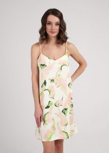 Сорочка Clever Сен-Тропе LS25-1111 - персиковый/св. зеленый