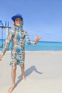 Шорты пляжные детские 25FC - fish corals 