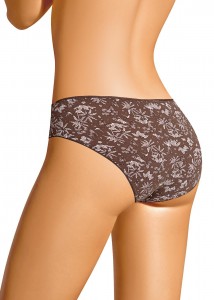 Трусы слип Clever B1162 - коричневый/молочный 