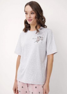 Набор одежды Clever LP15-1171/2 - меланж св. серый/розовый 