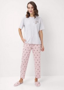 Набор одежды Clever LP15-1171/2 - меланж св. серый/розовый 