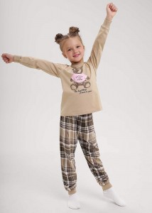 Пижама детская Clever 903611 - бежевый