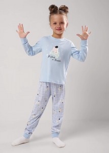 Пижама детская Clever 903611 - голубой