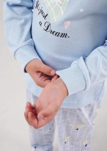 Пижама детская Clever 903611 - голубой