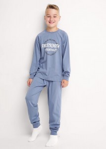 Пижама детская Clever 909571 подр -  джинсовый