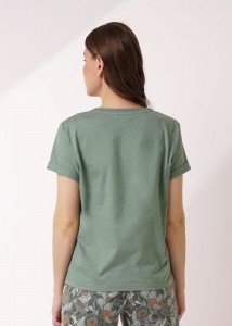 Пижама Clever LP15-1184 - зеленый/т. оранжевый