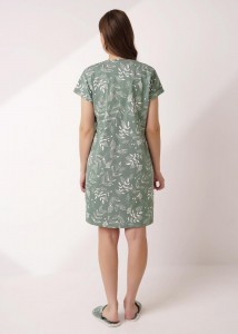 Платье Clever LDR15-1184 - зеленый/молочный 