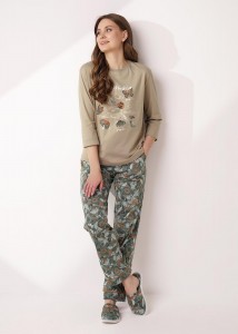 Набор одежды Clever LP15-1184/2 - т. бежевый/зеленый