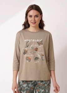 Набор одежды Clever LP15-1184/2 - т. бежевый/зеленый