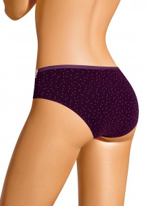 Трусы слип Clever B1183 Виола - т. фиолетовый/молочный 
