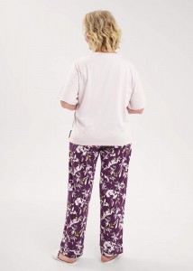 Пижама Clever LP15-1183/1 Виола - св. розовый/т. фиолетовый