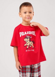 Пижама детская Clever 759557/29кд_п - красный 