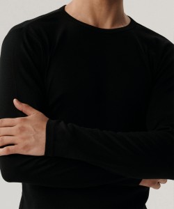 Лонгслив мужской Atlantic BMV-049 - черный 