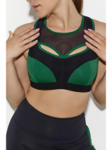Топ бюстье спортивный ZeBra 905004 - зеленый