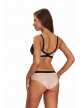 Трусы бразилиана Lupoline 2456 - бежевый/черный