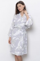Халат Melado 76024 Шиповник - светло-серый
