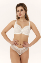 Бюстгальтер ZeBra мягкая чашка 583525 - молочный