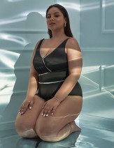 Купальник слитный Ava SKJ62  - черный 