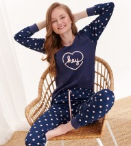 Пижама подростковая TARO AMI 2453 - т. синий 