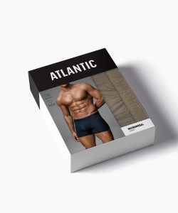 Трусы мужские Atlantic MH-1204 микромодал - сине-зеленый