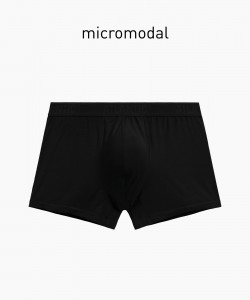 Трусы мужские Atlantic MH-1204 микромодал - черный