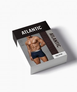 Трусы мужские Atlantic MH-1203 пима - темный хаки