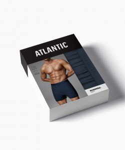 Трусы мужские Atlantic MBX-662 микромодал - сине зеленый