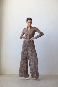 Брюки пляжные SPF  JULY 26B Bamboo - бежевый/золото