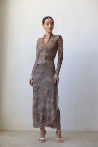 Парео SPF MEMBRANE 26B Bamboo - бежевый/золото