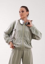 Куртка Clever LJ16-1243 Велюр - зеленый Куртка Clever LJ16-1243 Велюр - зеленый