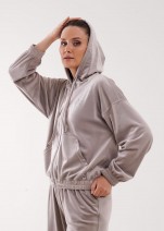 Куртка Clever LJ16-1243 Велюр - т. бежевый Куртка Clever LJ16-1243 Велюр - т. бежевый